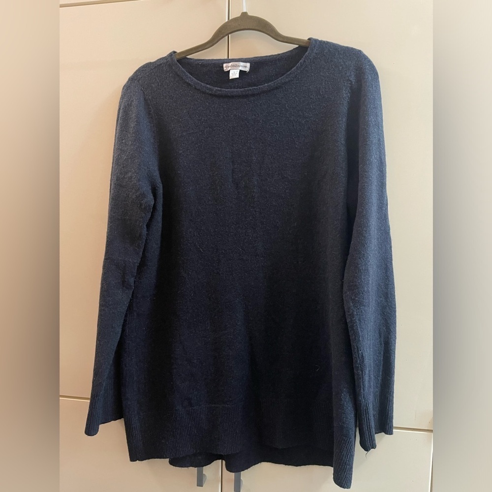 Croft & Barrow Women’s Sweater Pullover Gray Size L Cotton Blend